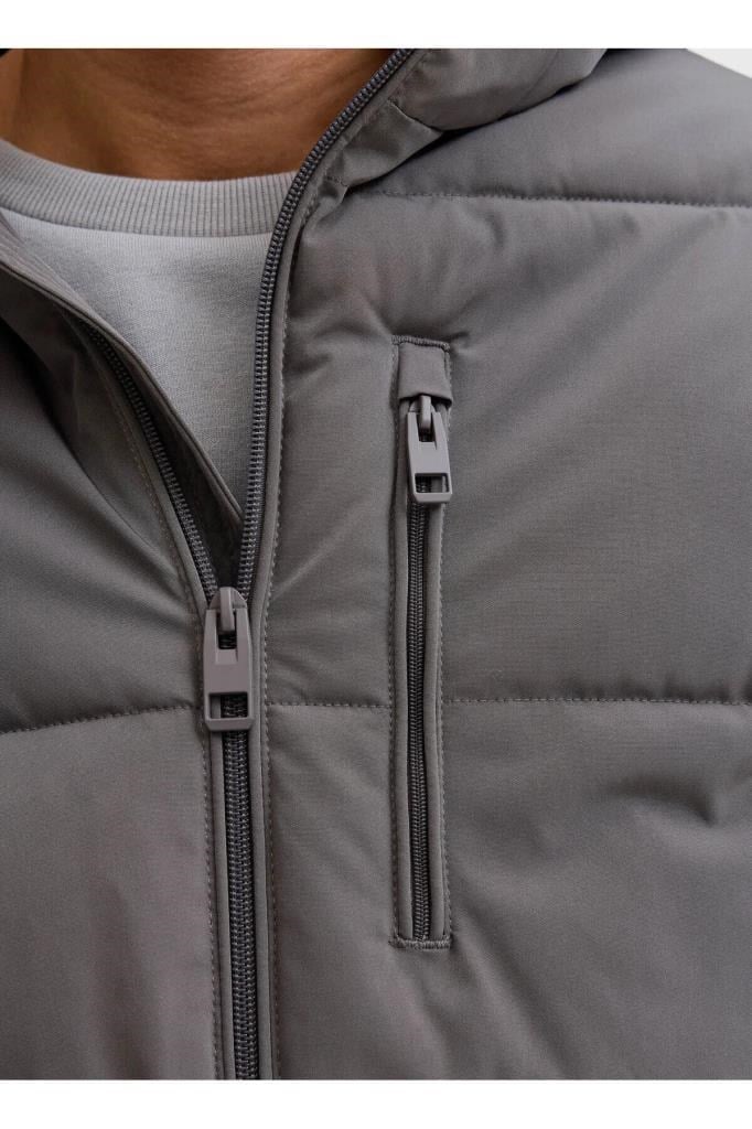 Jack&Jones 12278792 JJEOWEN PUFFER SN CASTLEROCK ERKEK MONT
