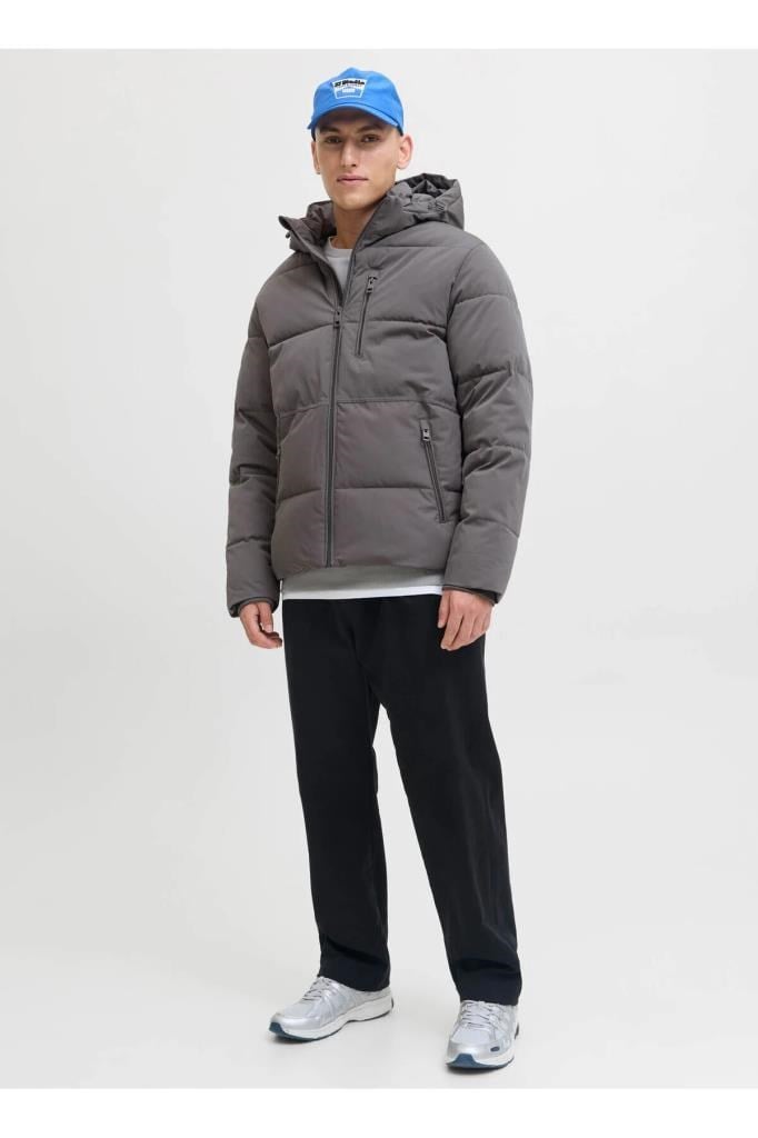 Jack&Jones 12278792 JJEOWEN PUFFER SN CASTLEROCK ERKEK MONT
