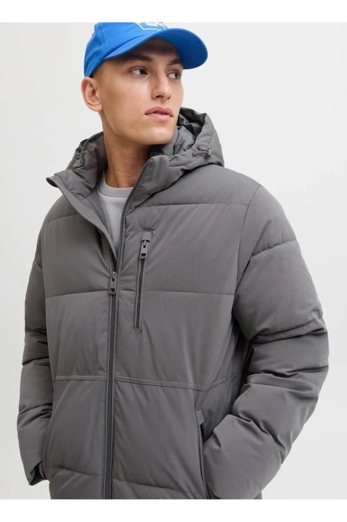 Jack&Jones 12278792 JJEOWEN PUFFER SN CASTLEROCK ERKEK MONT