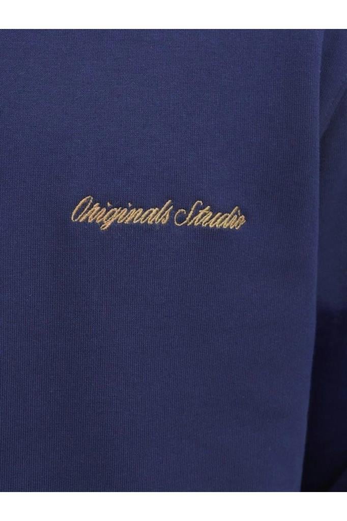 Jack&Jones 12282899 JORNORREBRO EMB SWEAT OCEAN CAVERN ERKEK SWEATSHİRT