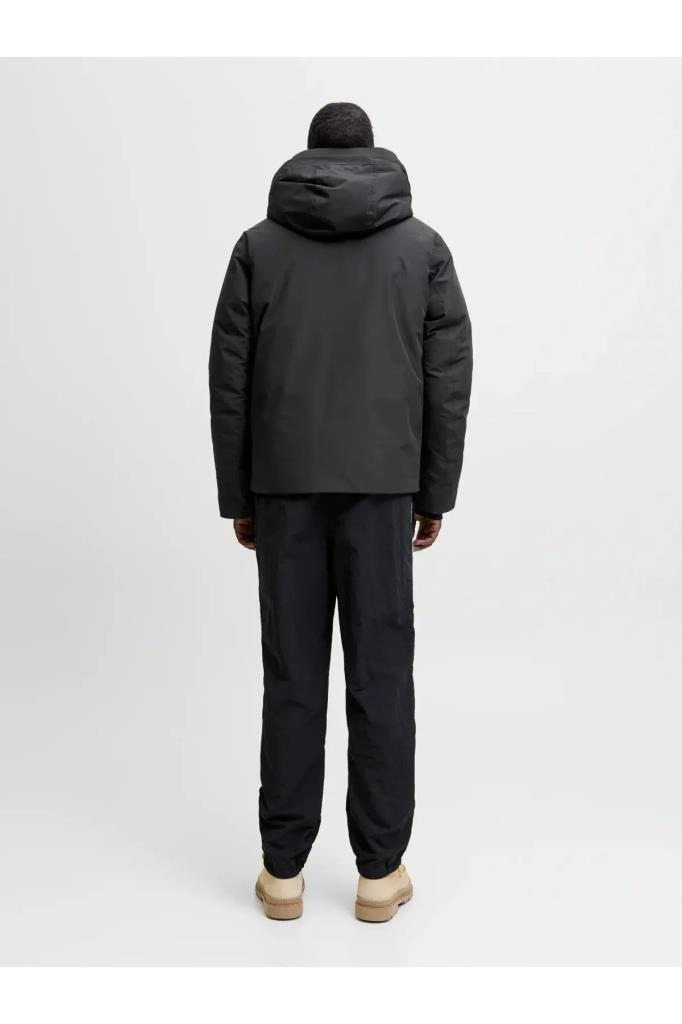 Jack&Jones 12283166 JCOFUSION TECHNICAL JACKET SN BLACK ERKEK MONT