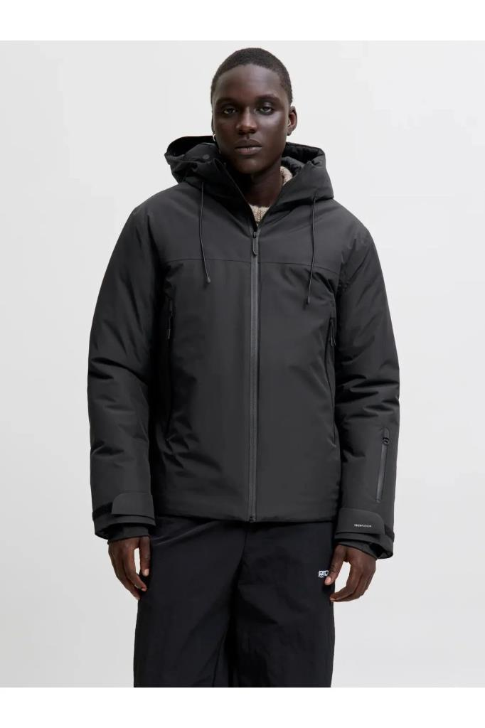 Jack&Jones 12283166 JCOFUSION TECHNICAL JACKET SN BLACK ERKEK MONT