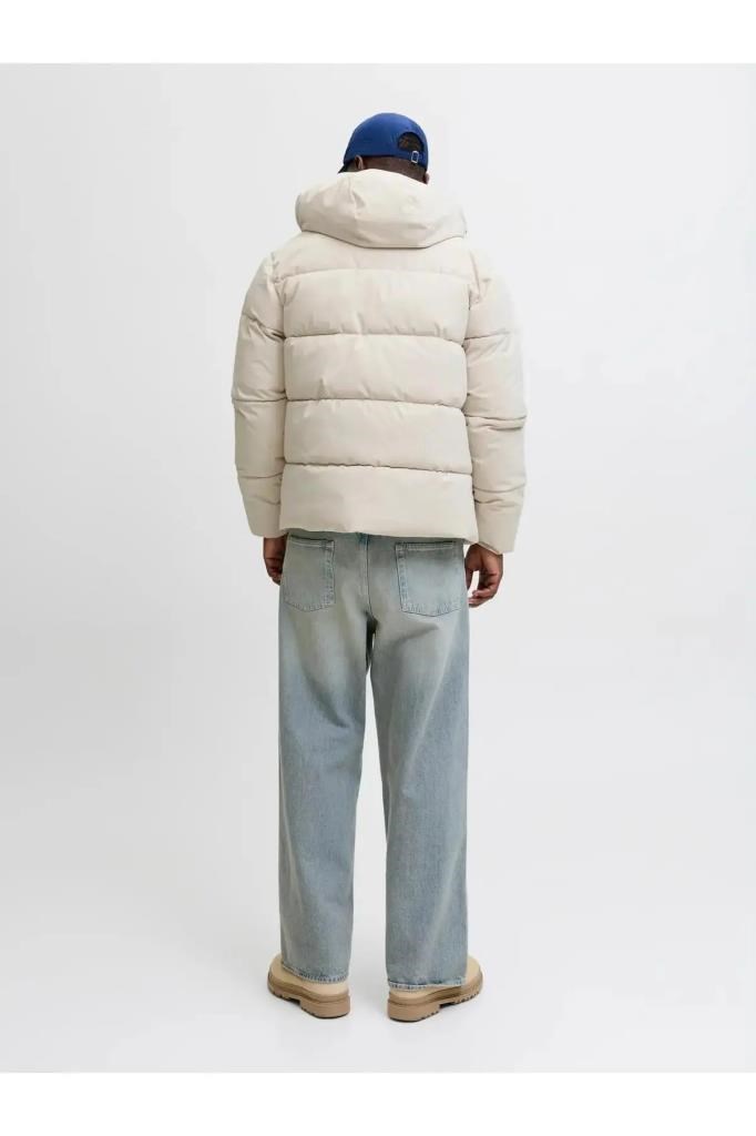 Jack&Jones 12283517 JJGLOBAL PUFFER JACKET MOONBEAM ERKEK MONT