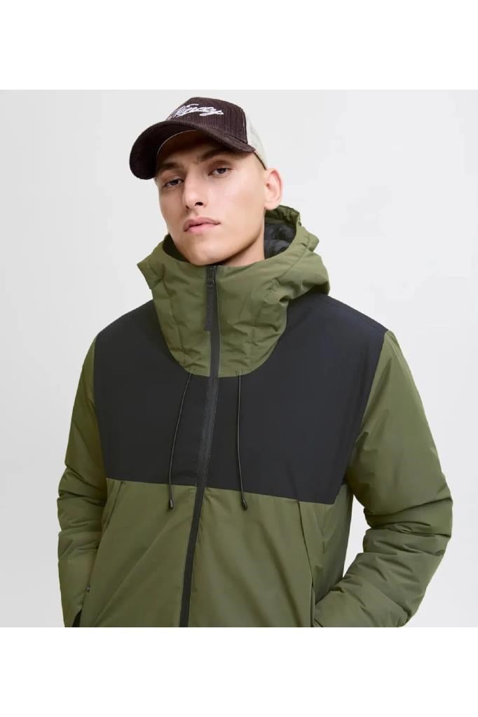 Jack&Jones 12285586 JCOUNION LIGHT PADDED GRAPE LEAF ERKEK MONT
