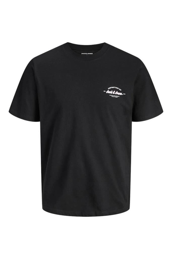 Jack&Jones 12288113 JJBRANDON TEE SS CREW BLACK ERKEK T-SHİRT