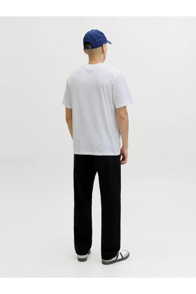 Jack&Jones 12288113 JJBRANDON TEE SS CREW BRIGHT WHITE ERKEK T-SHİRT