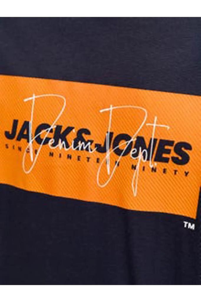 Jack&Jones 12288113 JJBRANDON TEE SS CREW NAVY BLAZER ERKEK T-SHİRT