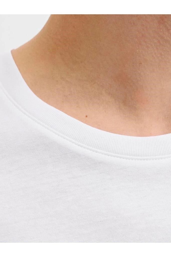 Jack&Jones 12288536 JJEJEFF LOGO TEE SS SN WHITE ERKEK T-SHİRT