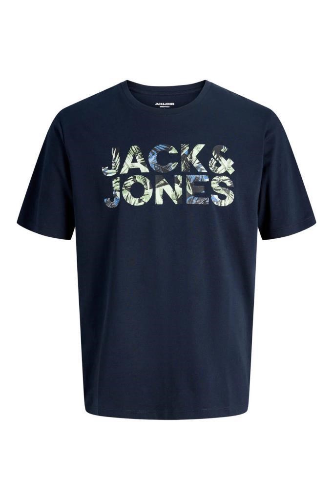 Jack&Jones 12288536 JJEJEFF LOGO TEE SS SN SKY CAPTAIN ERKEK T-SHİRT