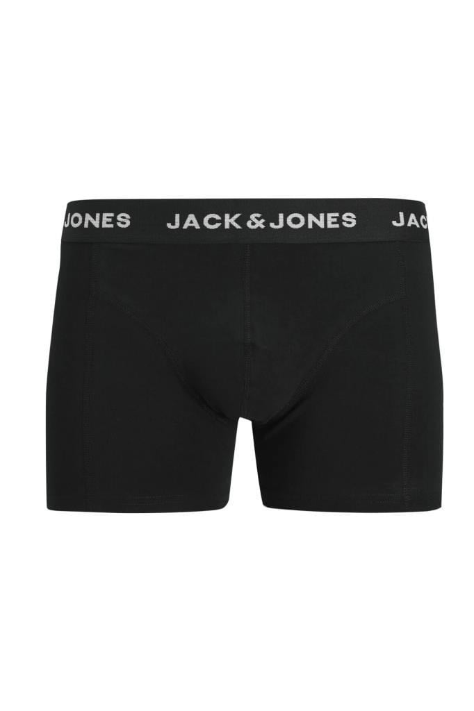 Jack&Jones 12289026 JACFLOWER TRUNKS 3 PACK BLACK ERKEK BOXER