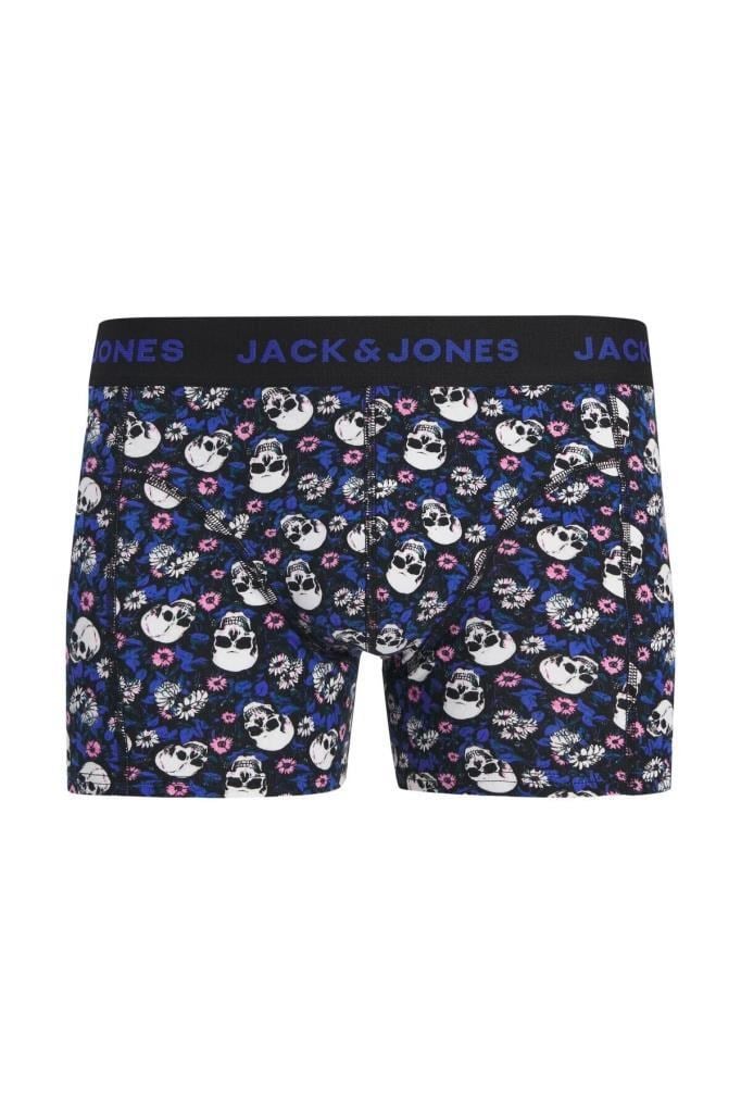 Jack&Jones 12289026 JACFLOWER TRUNKS 3 PACK BLACK ERKEK BOXER