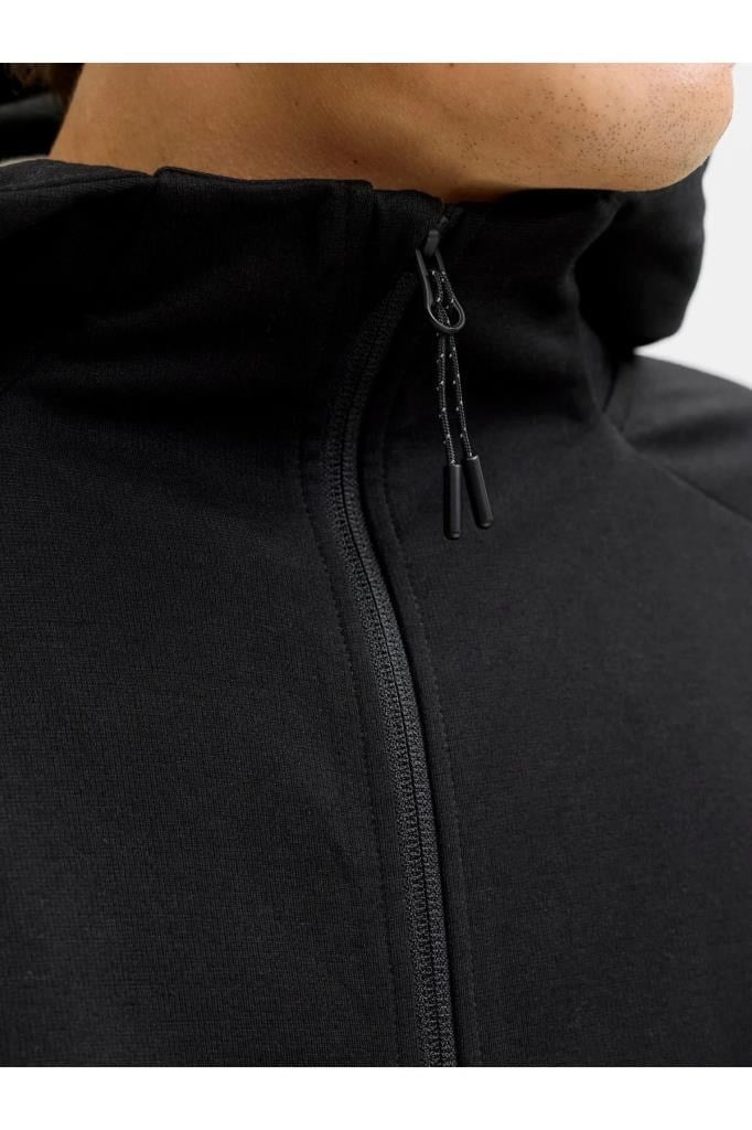 Jack&Jones 12289209 JJEBASE SWEAT ZIP HOOD SN BLACK ERKEK SWEATSHİRT