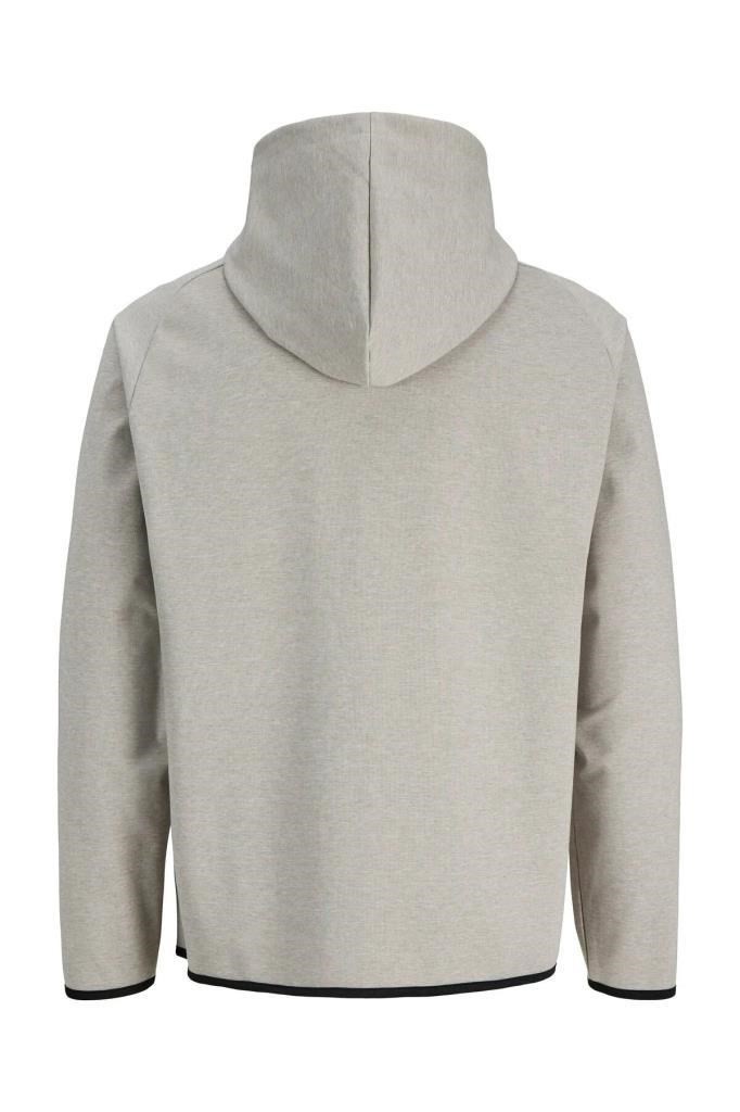 Jack&Jones 12289209 JJEBASE SWEAT ZIP HOOD SN LIGHT GREY ERKEK SWEATSHİRT