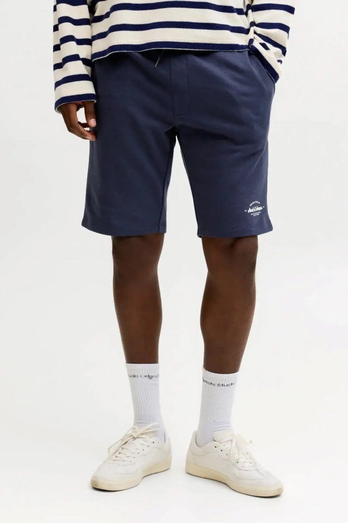 Jack&Jones 12292136 JPSTGORDON BRANDON SWEAT SHORTS NAVY ERKEK ŞORT