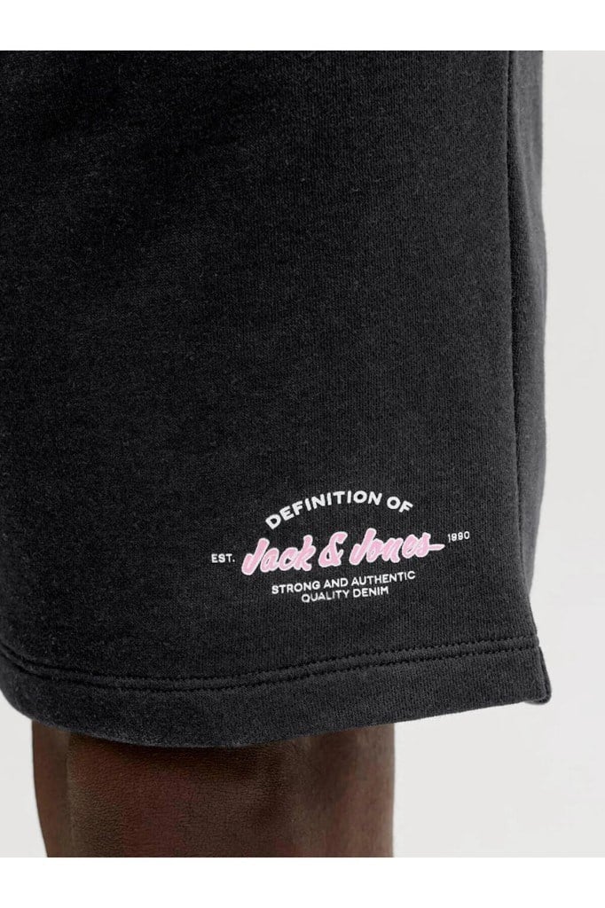 Jack&Jones 12292136 JPSTGORDON BRANDON SWEAT BLACK ERKEK ŞORT