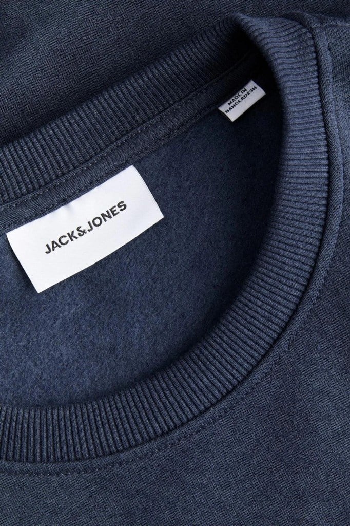 Jack&Jones 12298426 JJRUSH SWEAT CREW NECK SN NAVY BLAZER ERKEK SWEATSHİRT