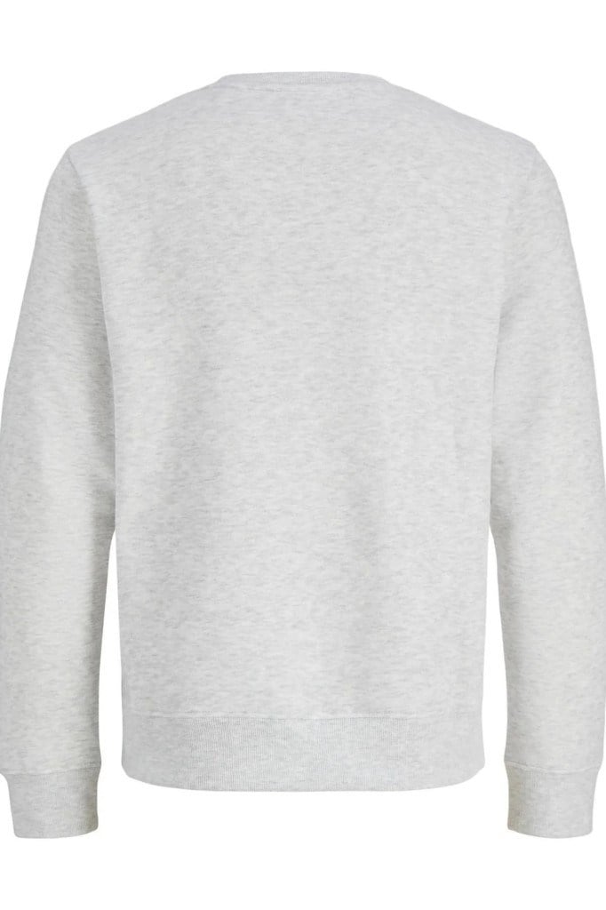 Jack&Jones 12298431 JJMUNK SWEAT CREW NECK WHITE MELANGE ERKEK SWEATSHİRT