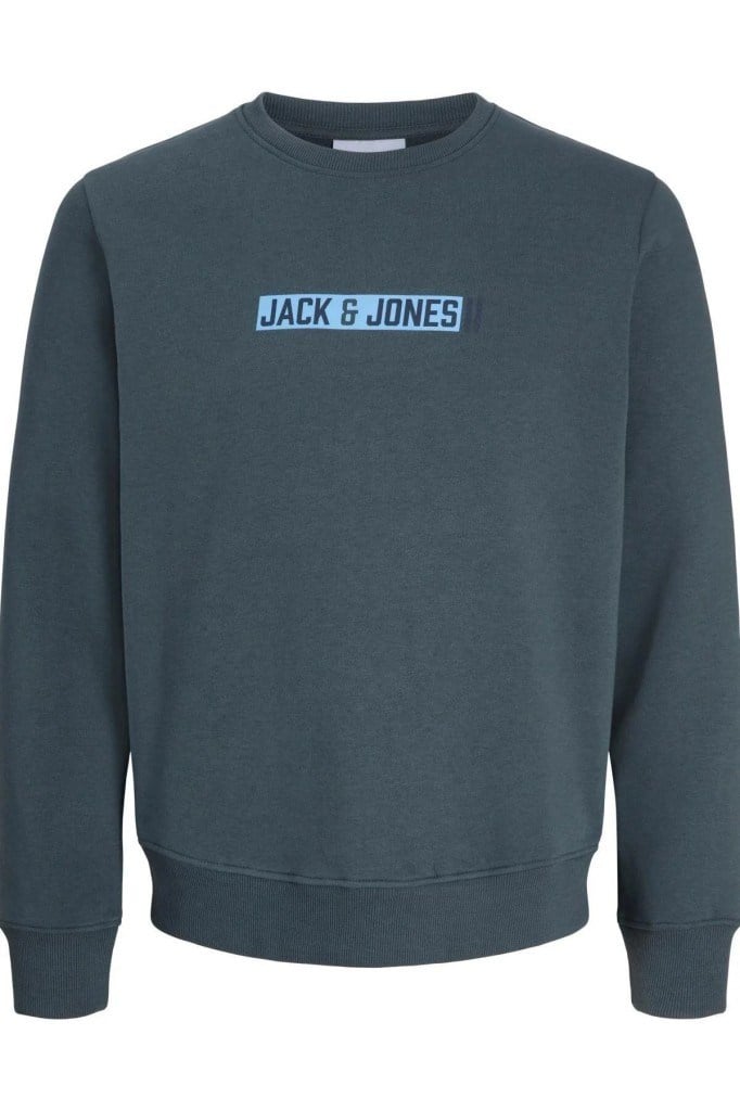 Jack&Jones 12298431 JJMUNK SWEAT CREW NECK TURBULENCE ERKEK SWEATSHİRT