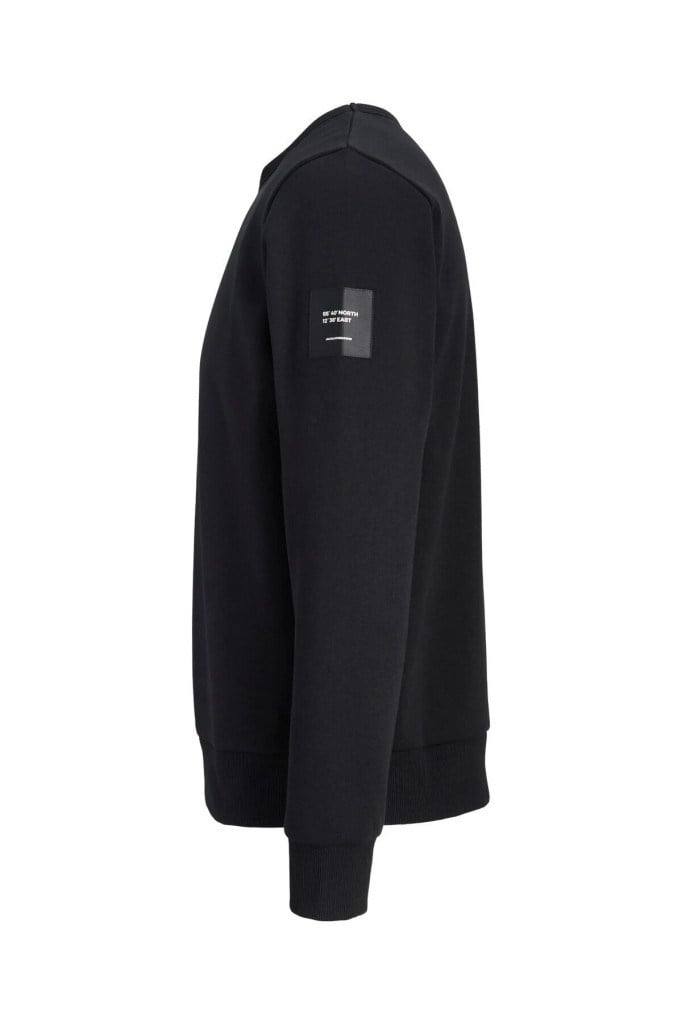 Jack&Jones 12298440 JJCLEVELAND SWEAT CREWNECK BLACK ERKEK SWEATSHİRT