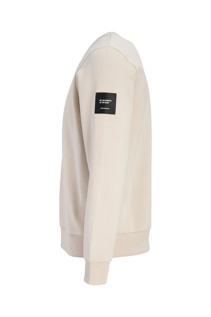 Jack&Jones 12298440 JJCLEVELAND SWEAT CREWNECK MOONBEAM ERKEK SWEATSHİRT