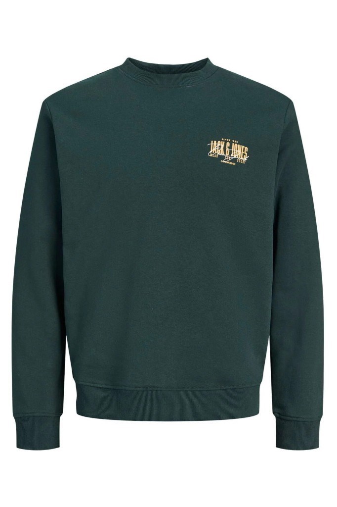 Jack&Jones 12298492 JJAERO SWEAT CREW NECK SCARAB ERKEK SWEATSHİRT