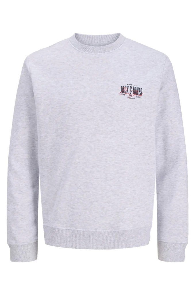 Jack&Jones 12298492 JJAERO SWEAT CREW NECK WHITE ERKEK SWEATSHİRT