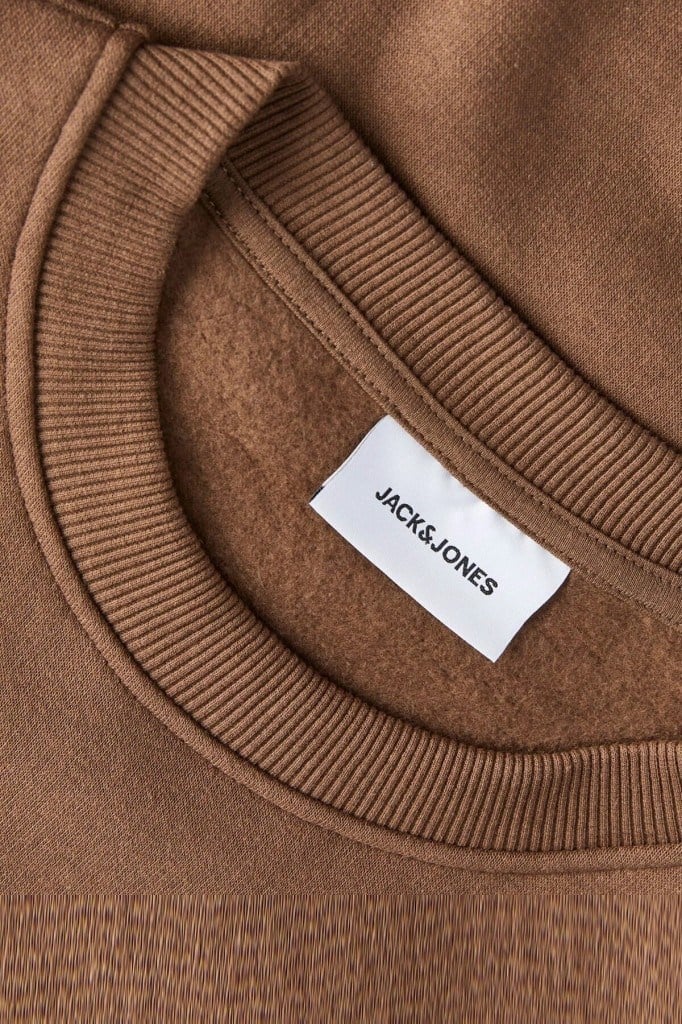 Jack&Jones 12298492 JJAERO SWEAT CREW NECK COCOA ERKEK SWEATSHİRT