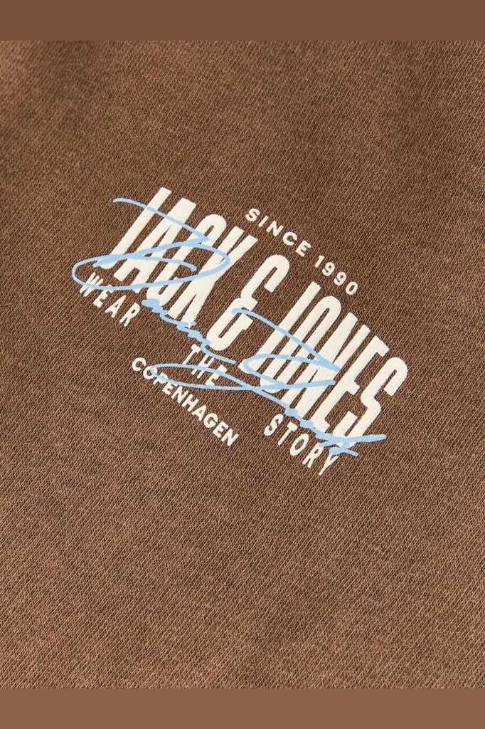 Jack&Jones 12298492 JJAERO SWEAT CREW NECK COCOA ERKEK SWEATSHİRT