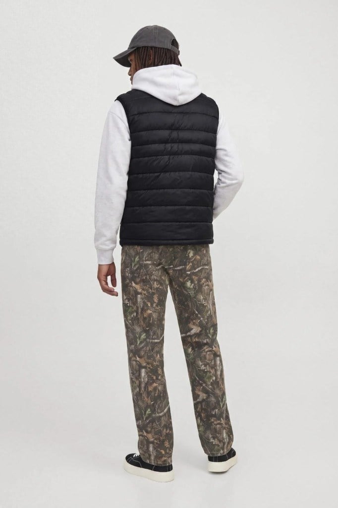 Jack&Jones 12298870 JJEKINGSLEY LIGHT BODYWARMER BLACK ERKEK YELEK