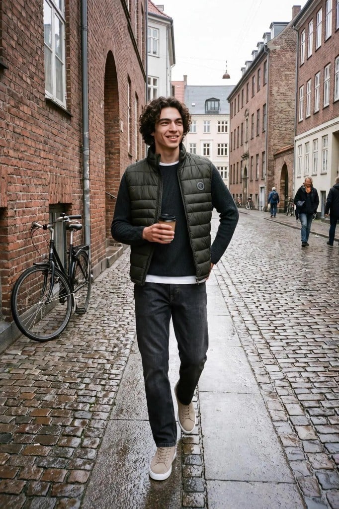Jack&Jones 12298870 JJEKINGSLEY LIGHT BODYWARMER ROSIN ERKEK YELEK