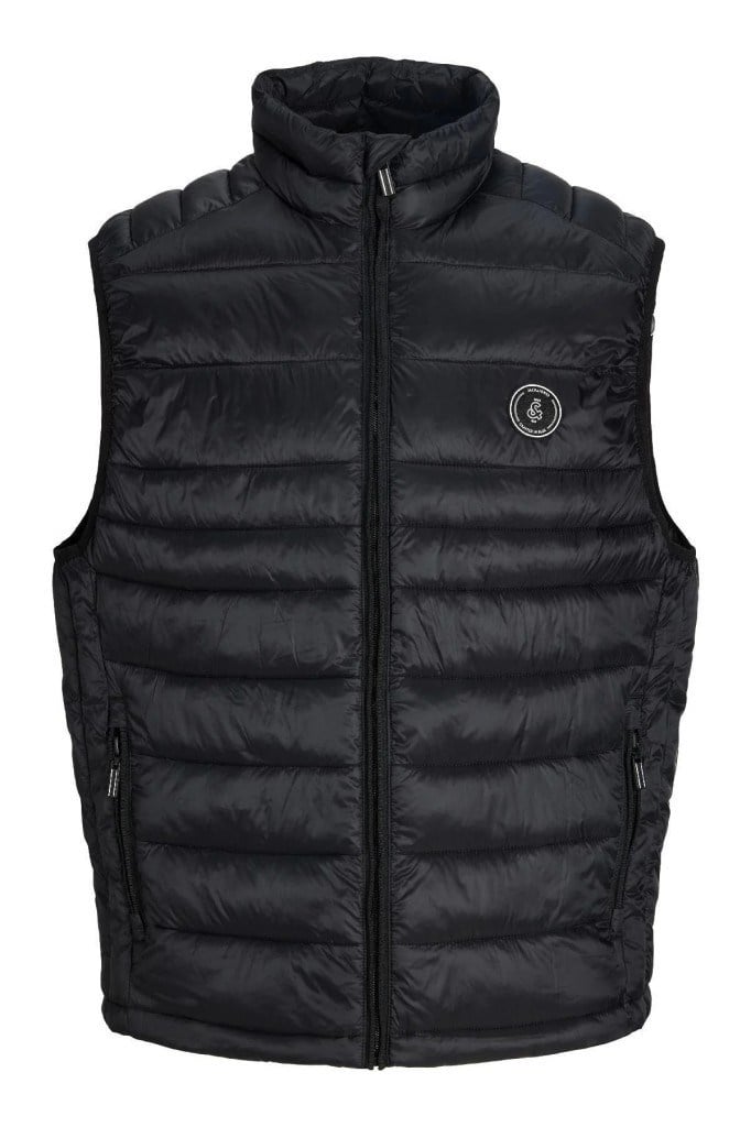 Jack&Jones 12298870 JJEKINGSLEY LIGHT BODYWARMER BLACK ERKEK YELEK