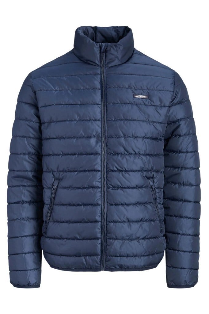 Jack&Jones 12299190 JJELVIS LIGHT PUFFER COLLAR NAVY ERKEK MONT