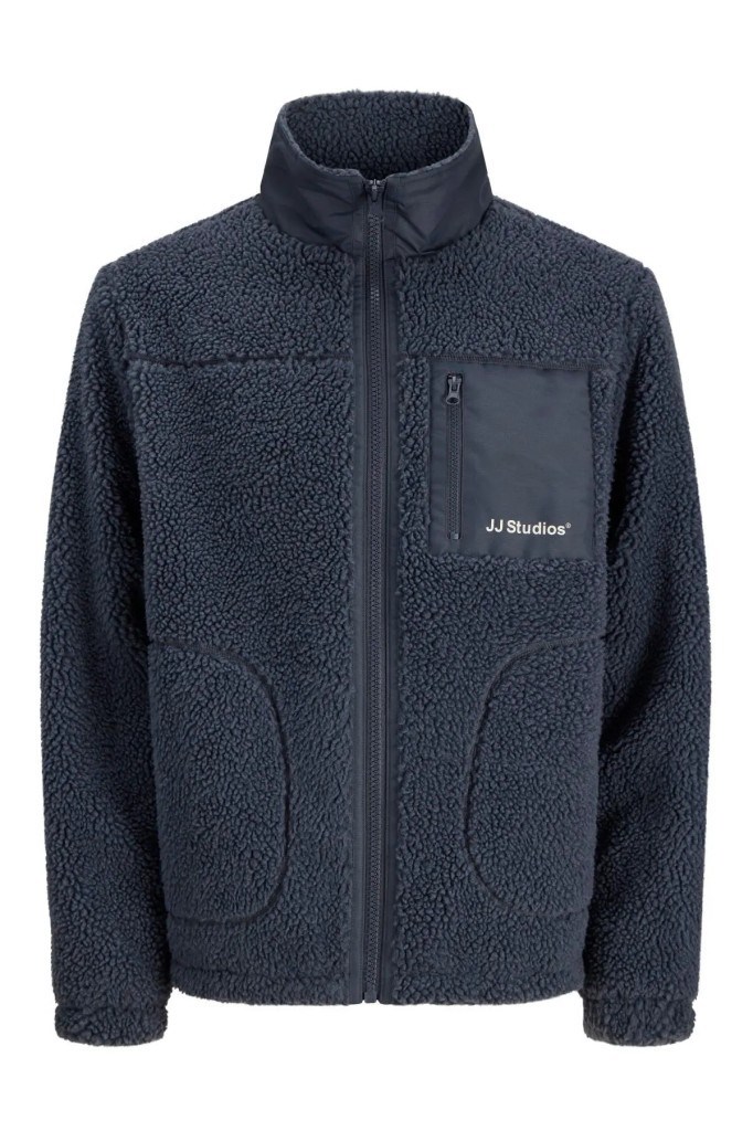 Jack&Jones 12299491 JJESOHO TEDDY JACKET AW26 TURBULENCE ERKEK CEKET
