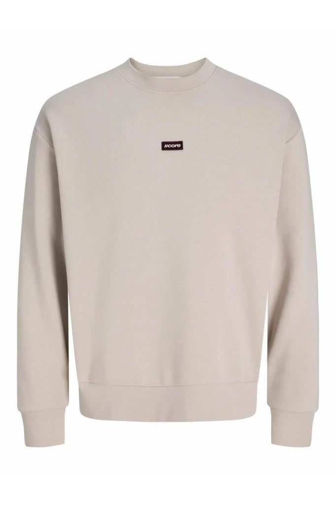 Jack&Jones 12300444 JCOCLUB BADGE SWEAT CREW NECK GREY ERKEK SWEATSHİRT