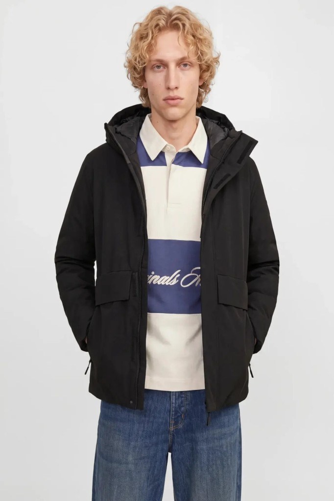 Jack&Jones 12301654 JPRBLAMOON JACKET AW26 BLACK ERKEK MONT
