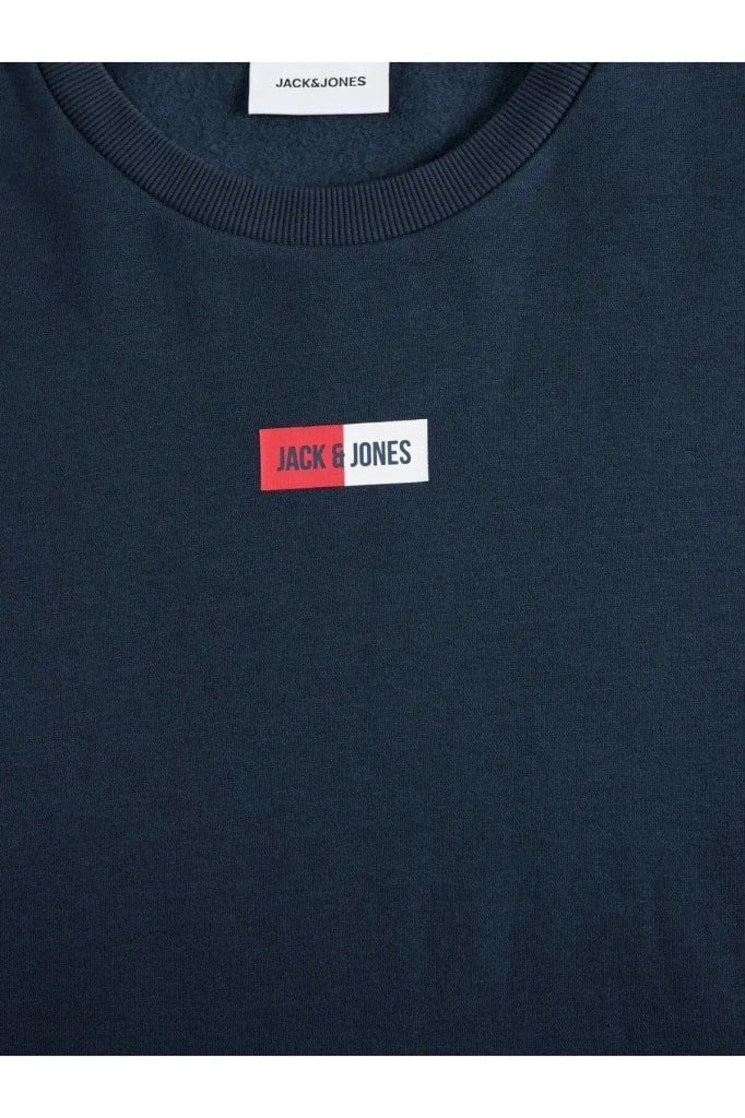 Jack&Jones 12310759 JJPAN SWEAT CREW NECK SMU NAVY BLAZER ERKEK SWEATSHİRT