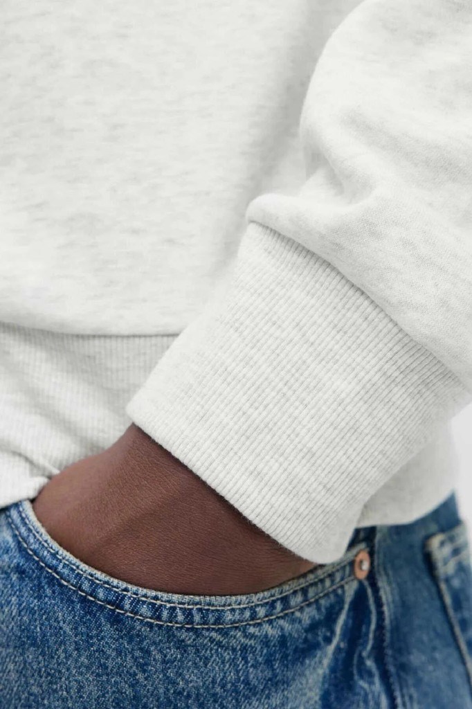 Jack&Jones 12310759 JJPAN SWEAT CREW NECK SMU WHITE MEL ERKEK SWEATSHİRT