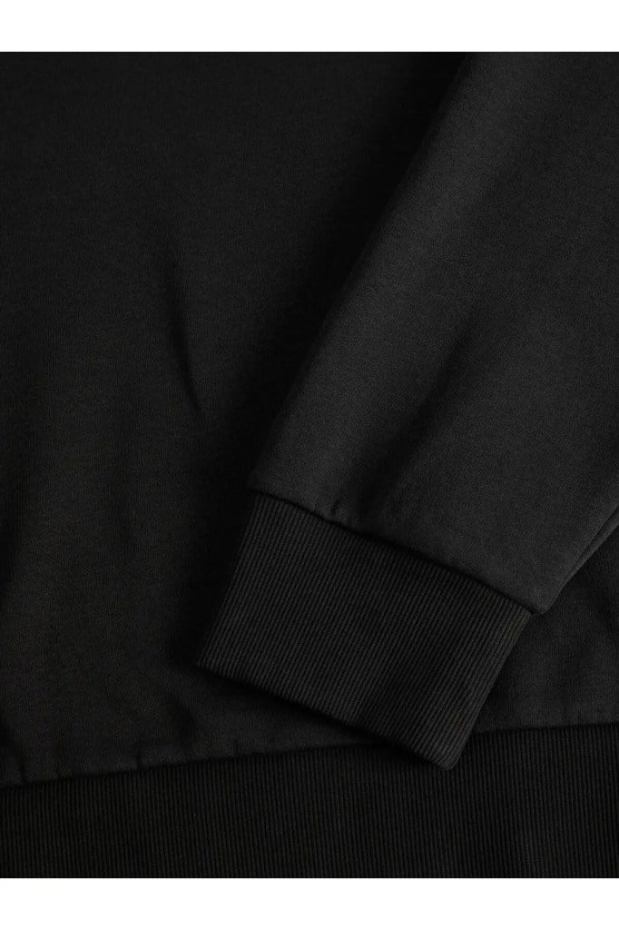 Jack&Jones 12310759 JJPAN SWEAT CREW NECK SMU BLACK ONYX ERKEK SWEATSHİRT
