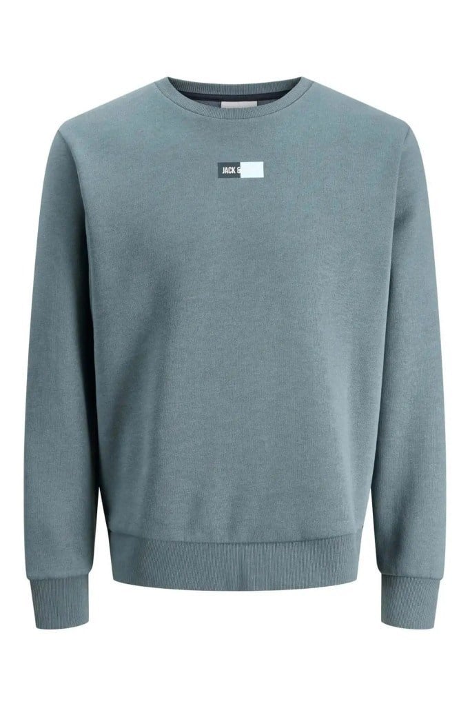 Jack&Jones 12310759 JJPAN SWEAT CREW NECK SMU STORMY WTHR ERKEK SWEATSHİRT