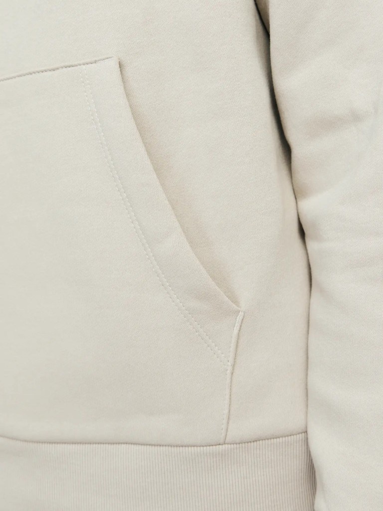 JCocorp Logo Sweat Hood Moonbeam Erkek Kapüşonlu Sweatshirt