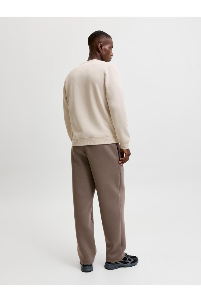 JJBenson Sweat Crew Neck Moonbeam Erkek Sweatshirt 12298497