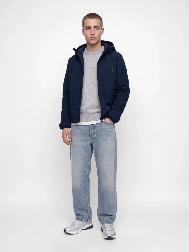 JJClark Softshell Jacket Sky Captaın Erkek Mont 12298741