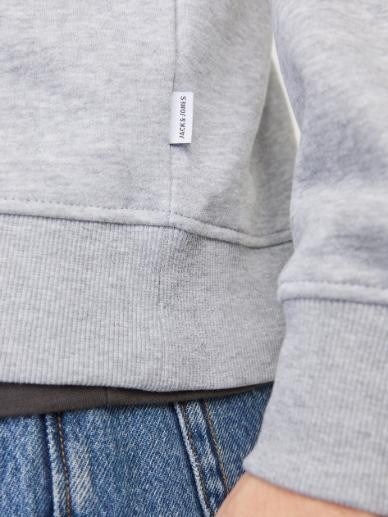 JJEBRADLEY SWEAT HALF ZIP L. GREY 12250747