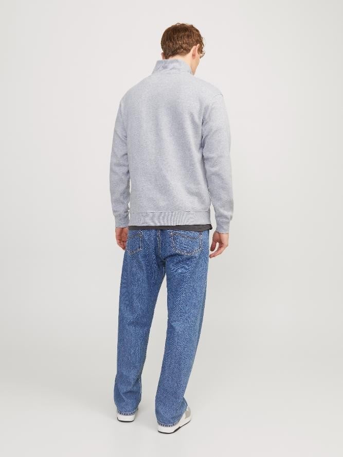 JJEBRADLEY SWEAT HALF ZIP L. GREY 12250747