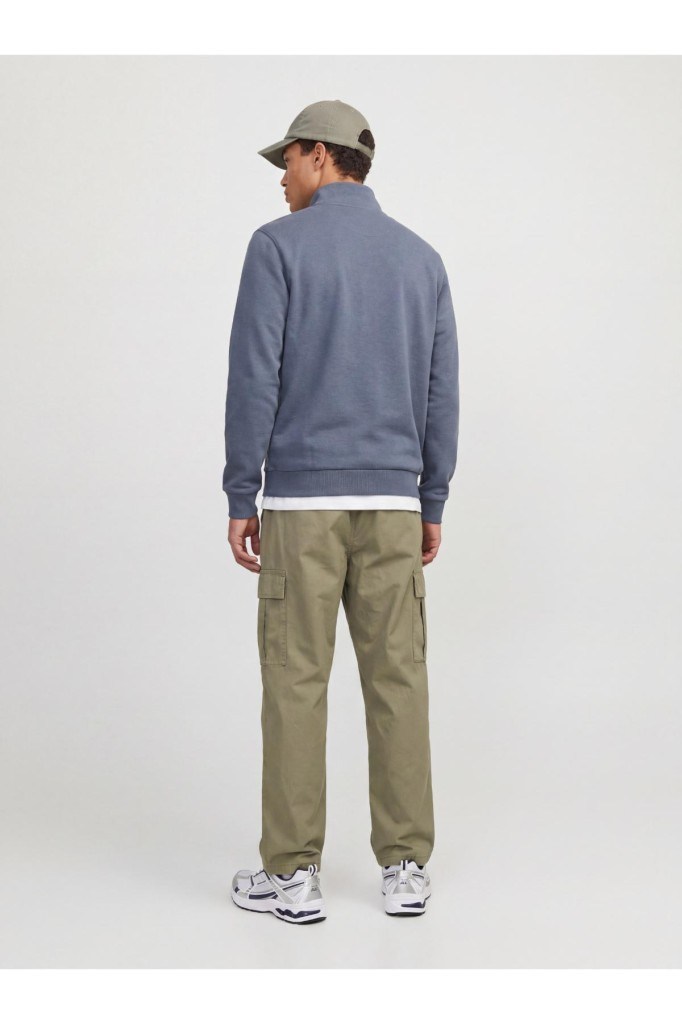 JJEBRADLEY SWEAT HALF ZIP TURBULENCE 12250747