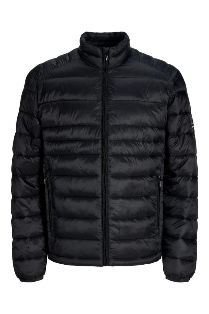 JJKıngsley Lıght Puffer Collar Black Erkek Mont 12298868