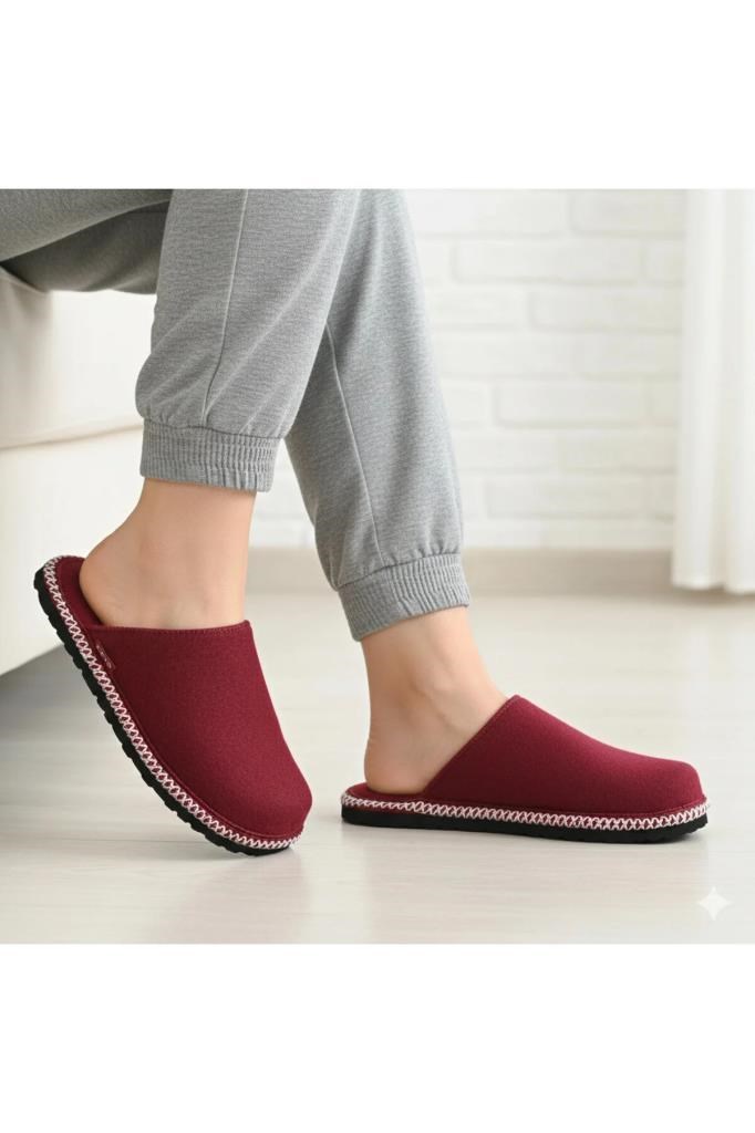 Kadın Anatomik Günlük Rahat Terlik Easy-z Bordo