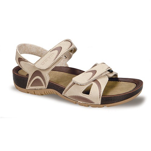 Kadın Sandalet Cırtlı - Günlük Kullanım - Rahat- 9828-3 CAMEL