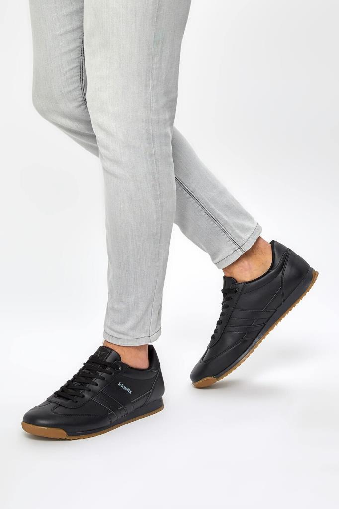 KİNETİX HALLEY PU SIYAH ERKEK SNEAKER