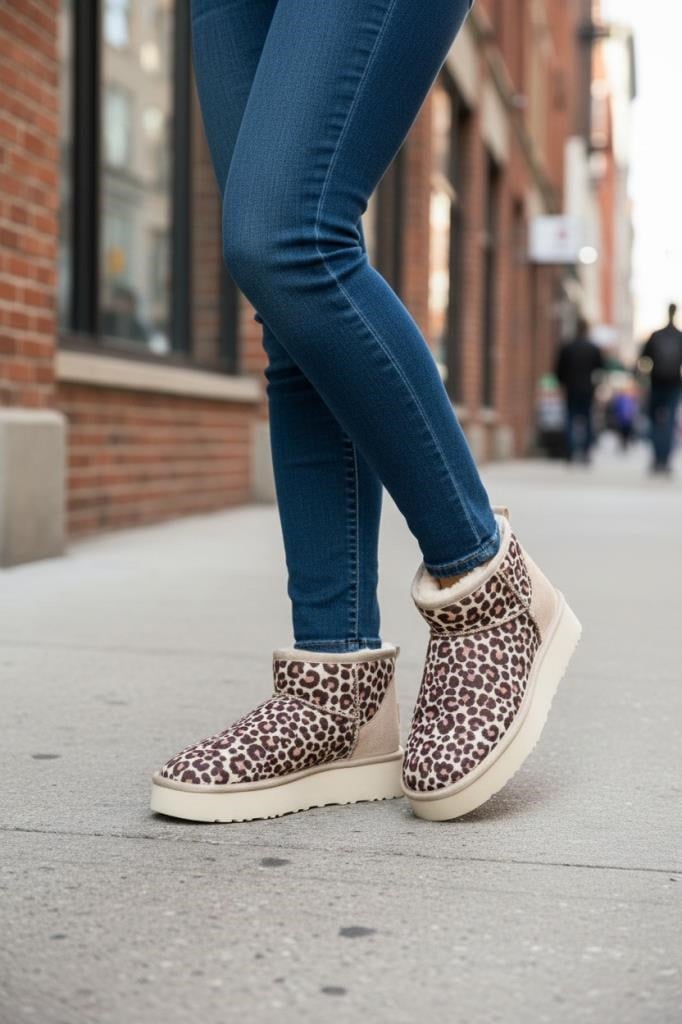 Leopar Kadın Bot PC-55184 Bej